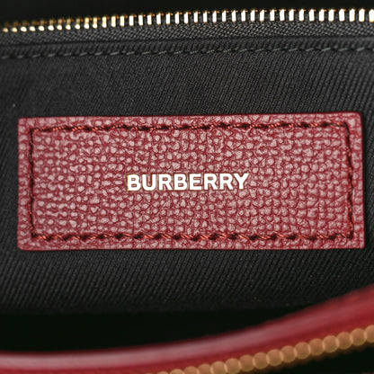 Burberry Derby Calfskin House Check Medium Banner Tote Crimson 6 of 8
