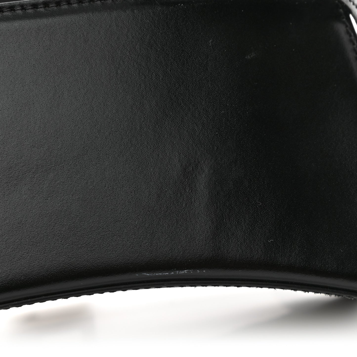 Shiny Box Calfskin Graffiti Logo Small Hourglass Top Handle Bag Black Pink