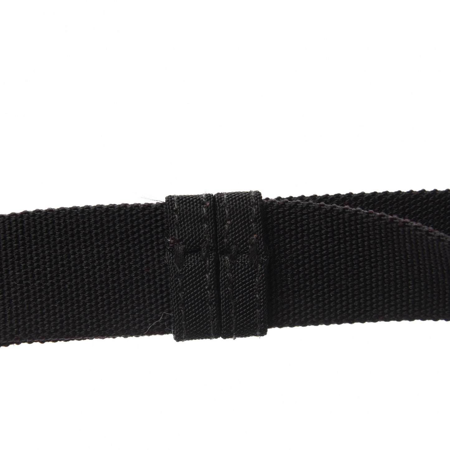 Twill Nylon Allover Logo Explorer Beltpack Black White