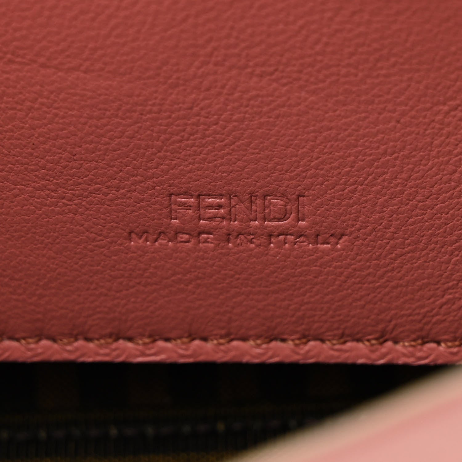 Fendi Silk Satin Phone Baguette Blush 6 of 13