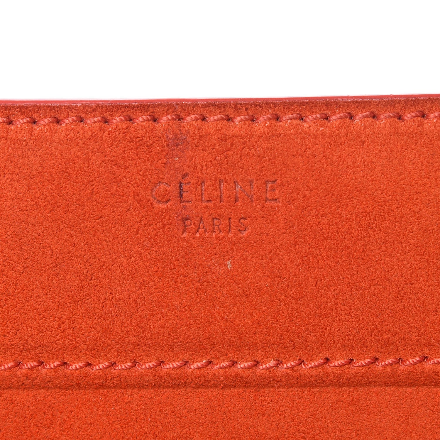 Celine Nubuck Medium Phantom Luggage Bright Orange 8 of 27