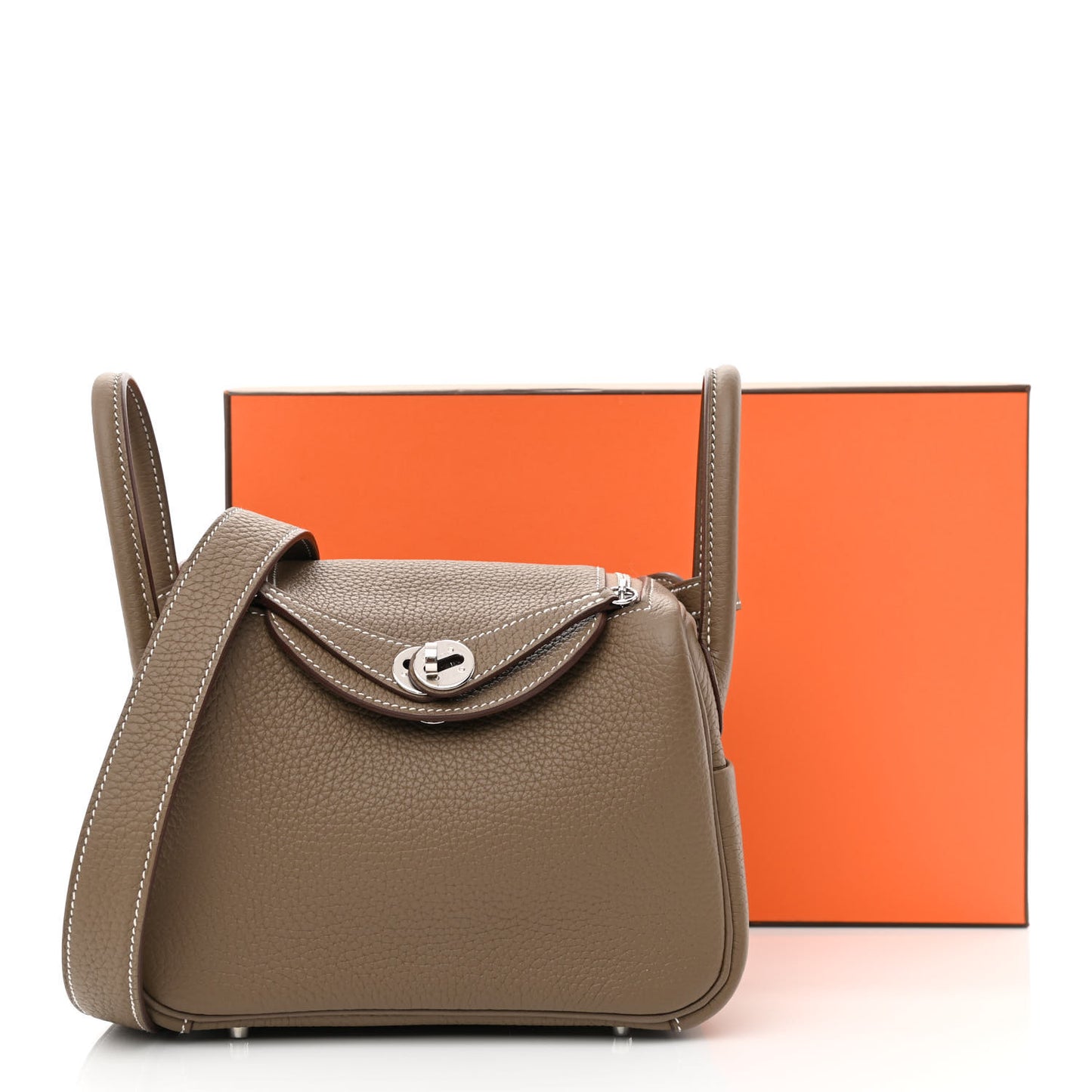 Taurillon Clemence Mini Lindy 20 Etoupe