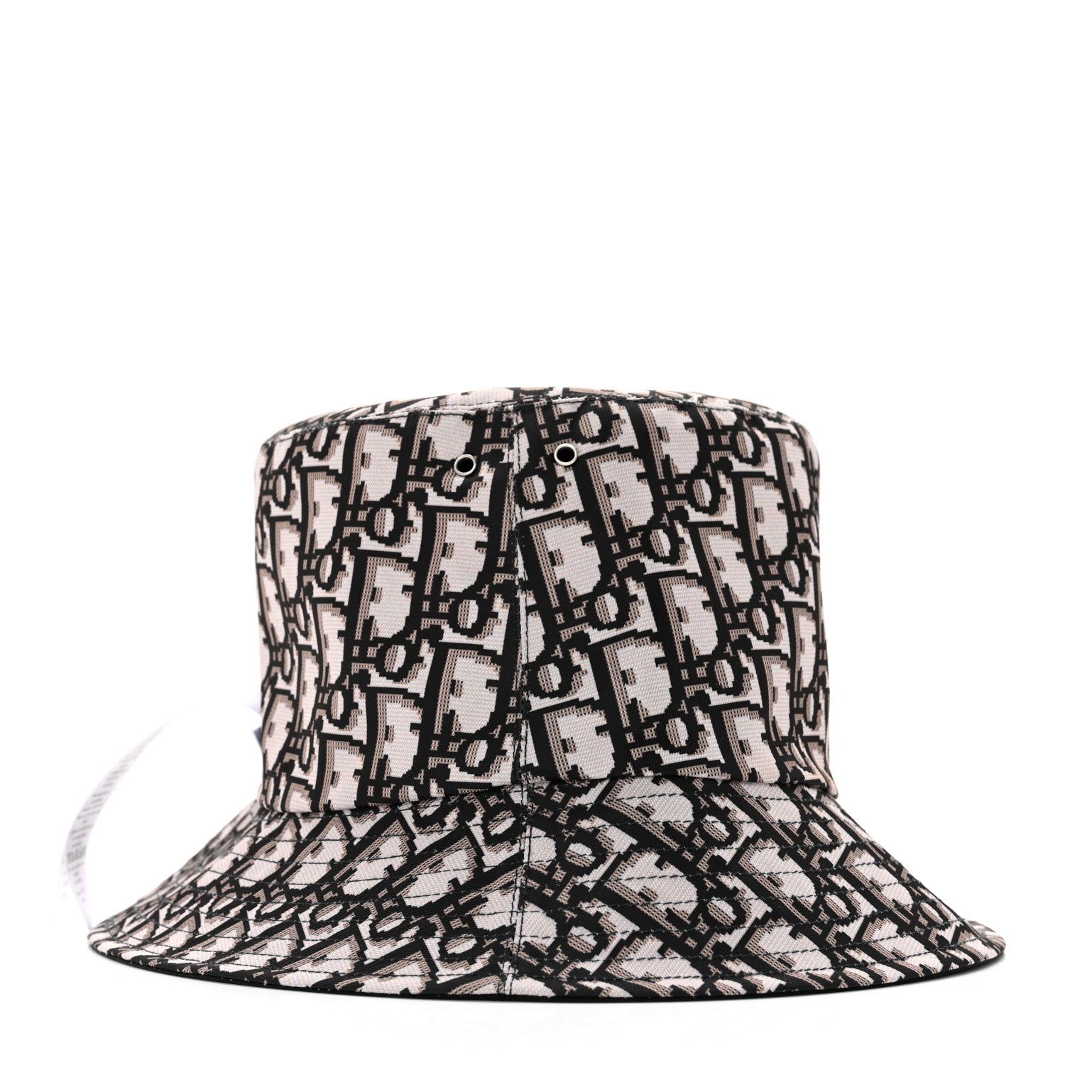 Christian Dior Oblique Reversible Teddy-D Brim Bucket Hat 57 Black 9 of 16