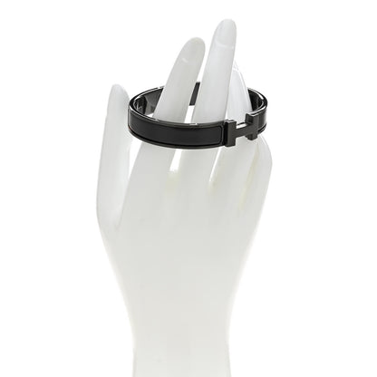 Hermes Matte Enamel Narrow Clic Clac HH Bracelet T5 So Black 2 of 5