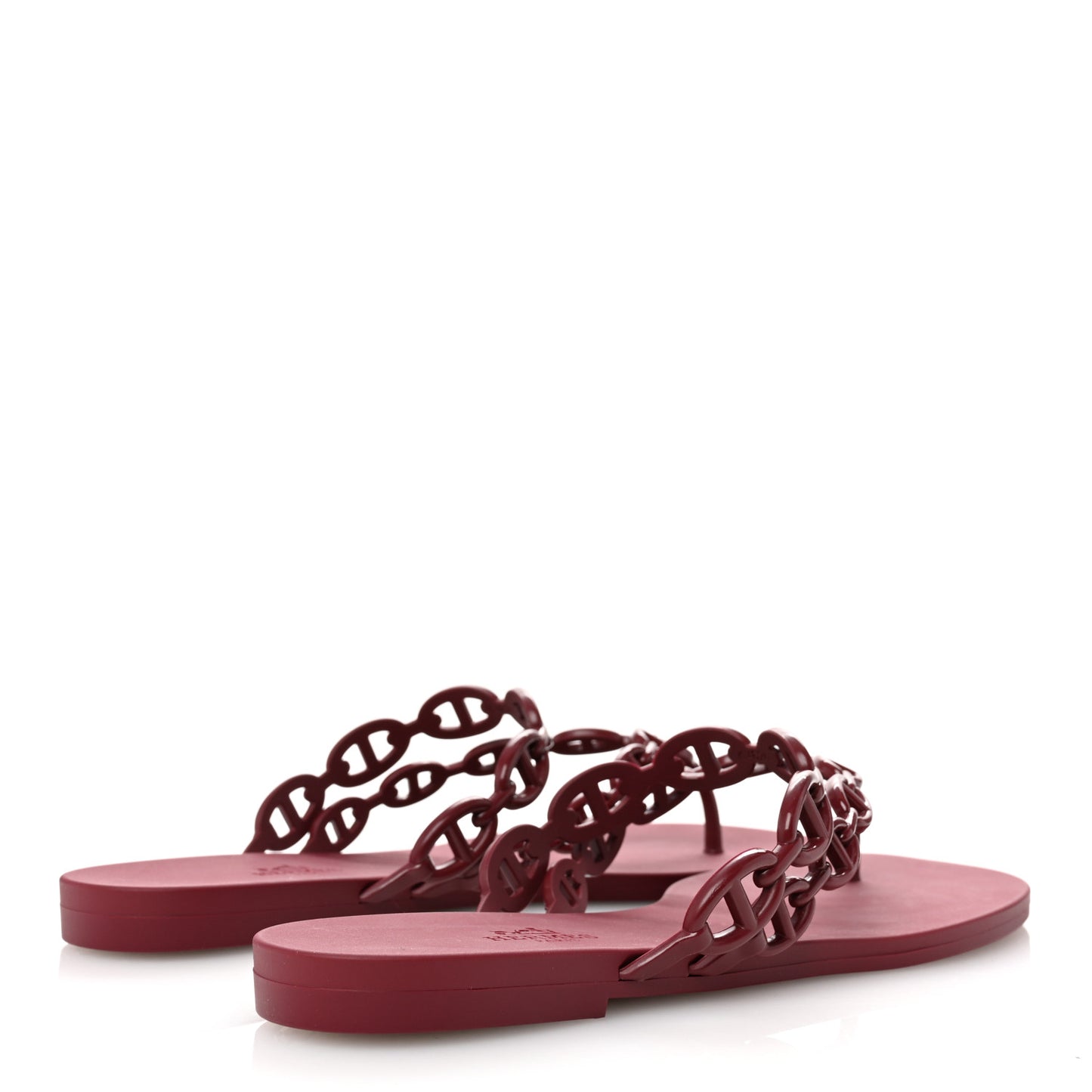 Rubber Chaine d'Ancre Island Sandals 40 Rouge H