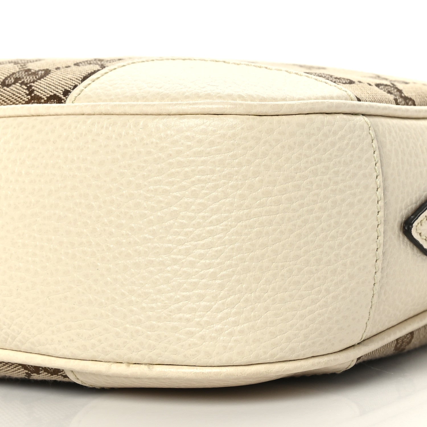Gucci Monogram Dollar Calfskin Mini Bree Messenger Bag Beige Ebony Avoire 9 of 9