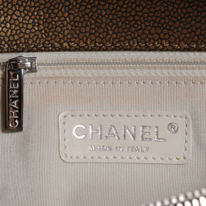 Chanel Metallic Caviar Grand Shopping Tote GST Bronze 6 of 7