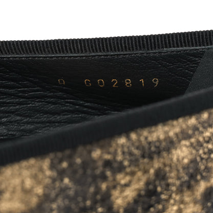 Chanel Laminated Goatskin Cap Toe CC Ballerina Flats 37.5 Gold 8 of 9