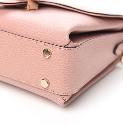 Gucci Dollar Calfskin Interlocking G Top Handle Shoulder Bag Soft Pink 8 of 9