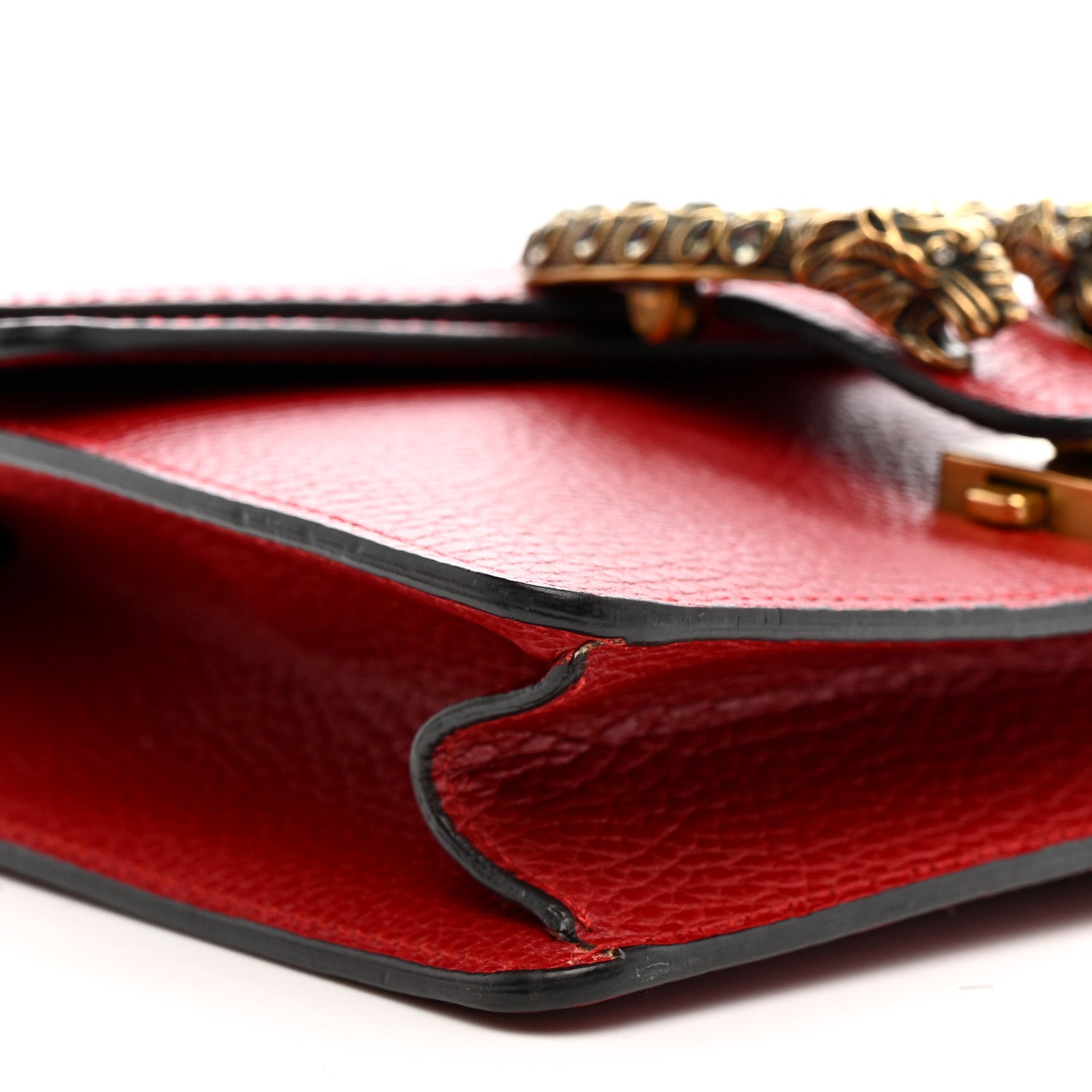 Gucci Calfskin Mini Dionysus Shoulder Bag Hibiscus Red 10 of 12