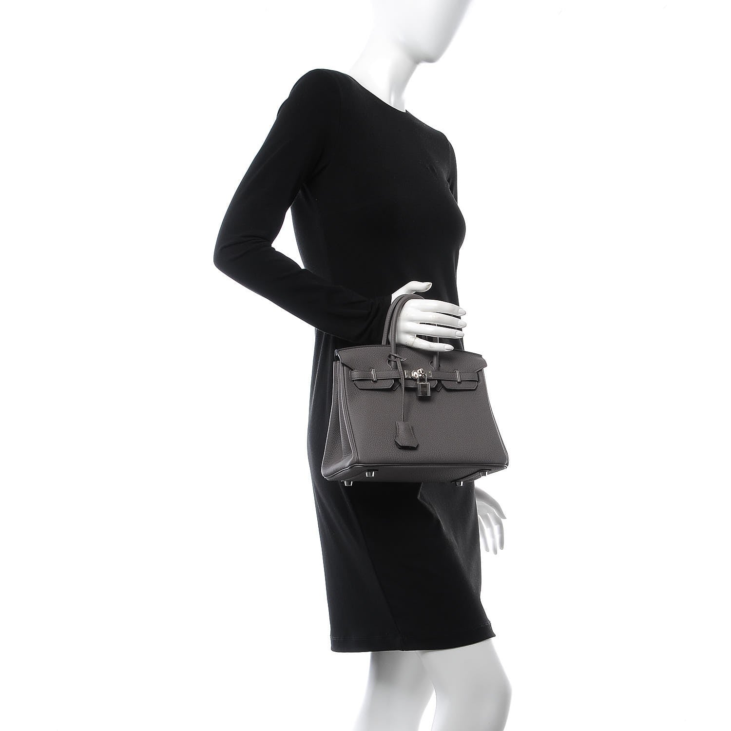Hermes Togo Birkin 25 Etain 2 of 33