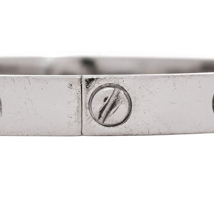 Cartier 18K White Gold LOVE Bracelet 17 5 of 10