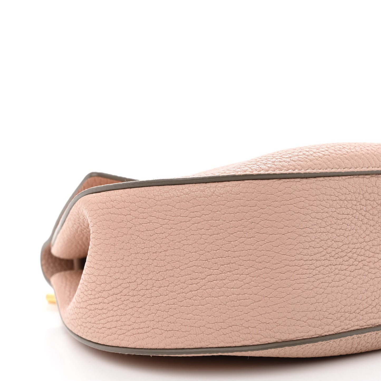 Grained Lambskin Drew Shoulder Bag Cement Pink