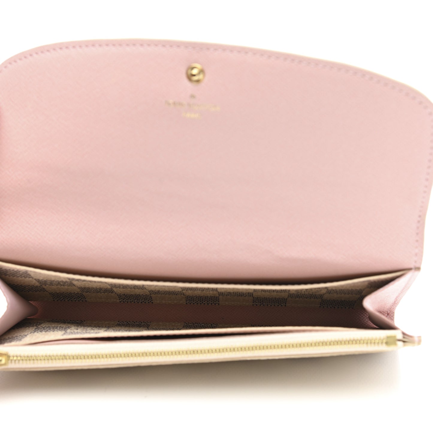 Damier Azur Emilie Wallet Rose Ballerine