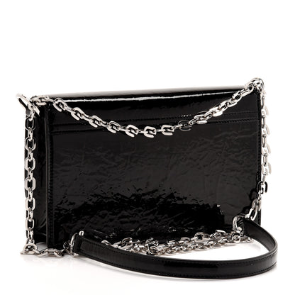 Givenchy Patent Textured Goatskin Small 4G Crossbody Black 3 of 12