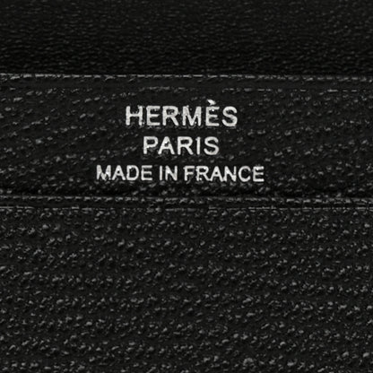 Hermes Chevre Mysore Mini Bearn Wallet Black 6 of 8