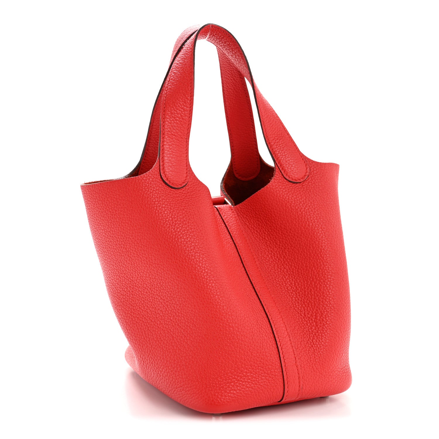 Hermes Taurillon Clemence Picotin Lock 18 PM Rouge de Coeur 5 of 34