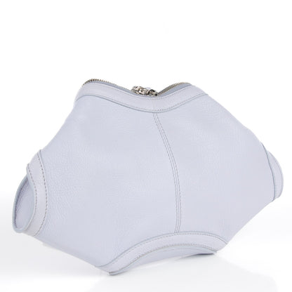 Alexander McQueen Calfskin De Manta Clutch Cloud Blue 3 of 7