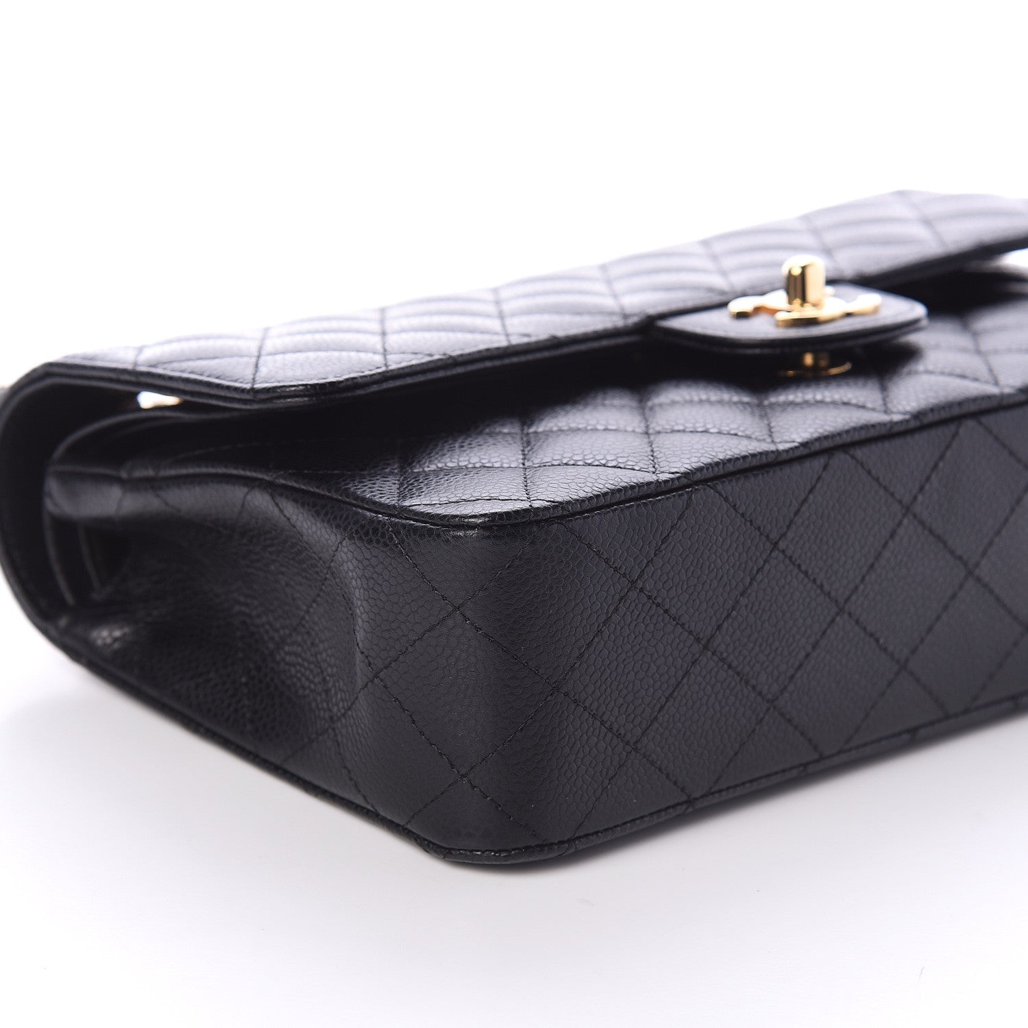 Chanel Caviar Quilted Medium Double Flap Black 7 of 8