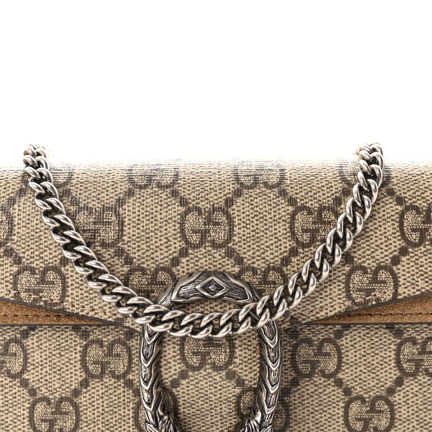 GG Supreme Monogram Super Mini Dionysus Shoulder Bag Taupe