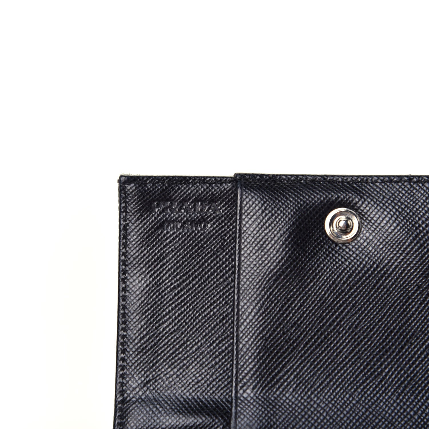 Prada Tessuto Nylon Card Holder Black 6 of 8