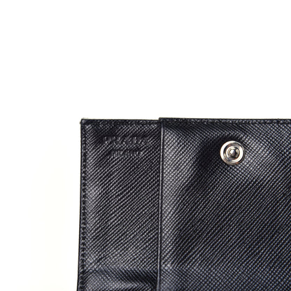 Prada Tessuto Nylon Card Holder Black 6 of 8