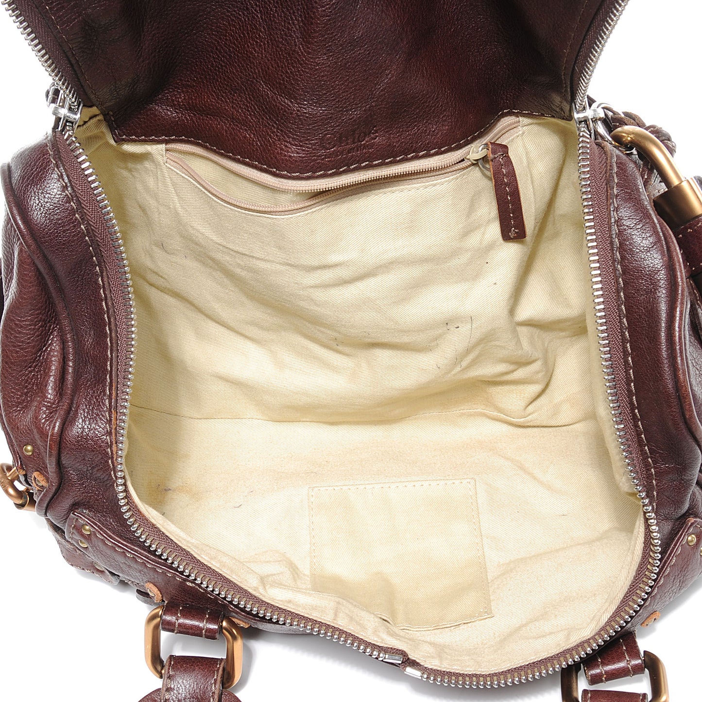 Leather Paddington Satchel Chocolate