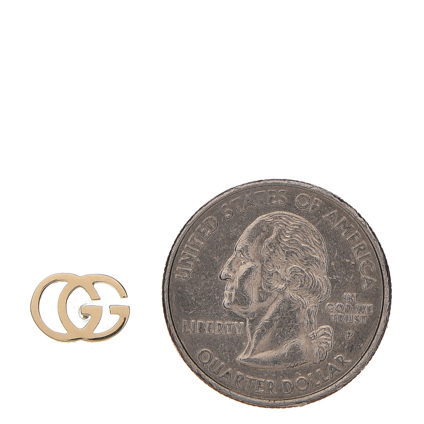 18K Yellow Gold GG Tissue Stud Earrings