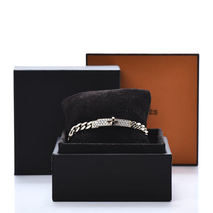 Hermes 18K Rose Gold Diamond PM Kelly Gourmette Bracelet SH 5 of 5
