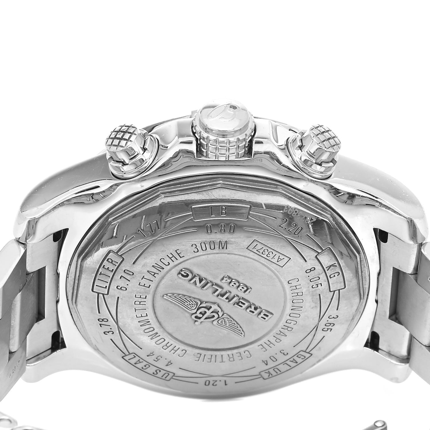 Breitling Stainless Steel 48mm Super Avenger Automatic Watch Volcano Black A13371 4 of 4