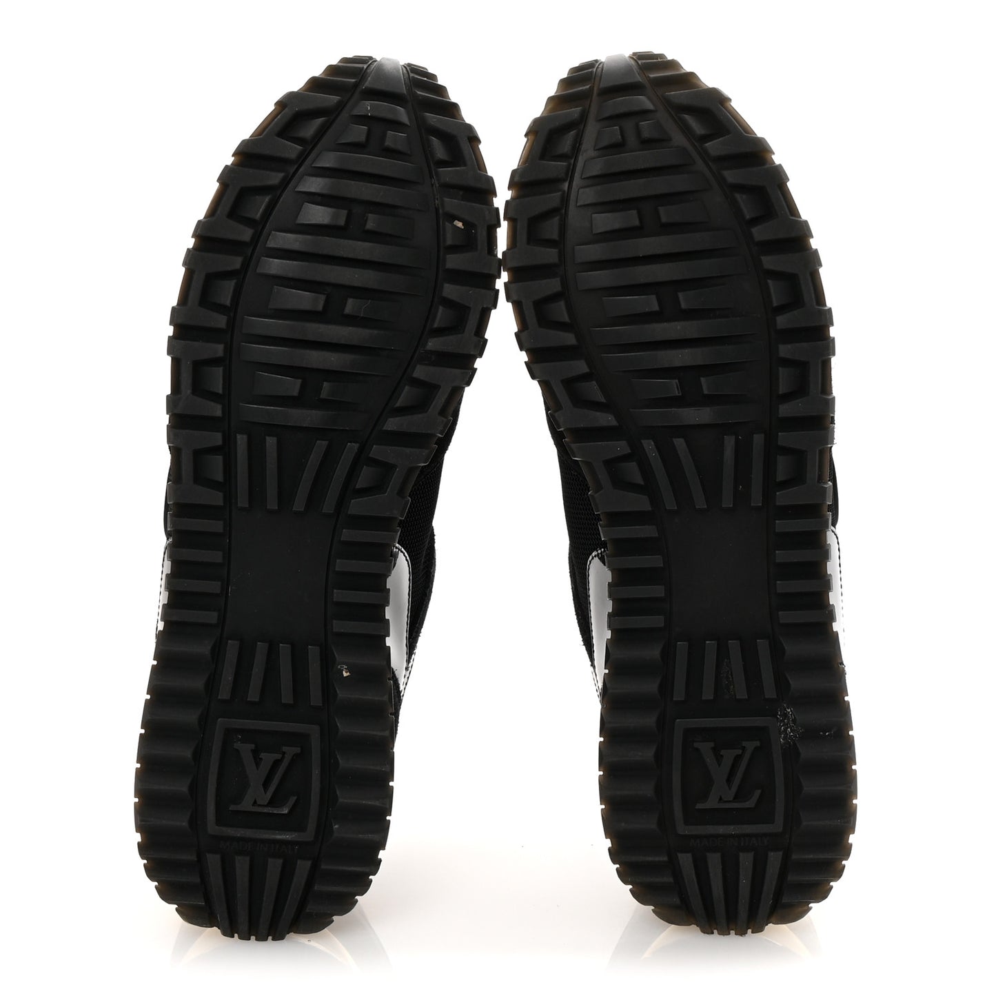 Suede Monogram Run Away Sneakers 39 Black
