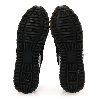 Louis Vuitton Suede Monogram Run Away Sneakers 39 Black 6 of 9