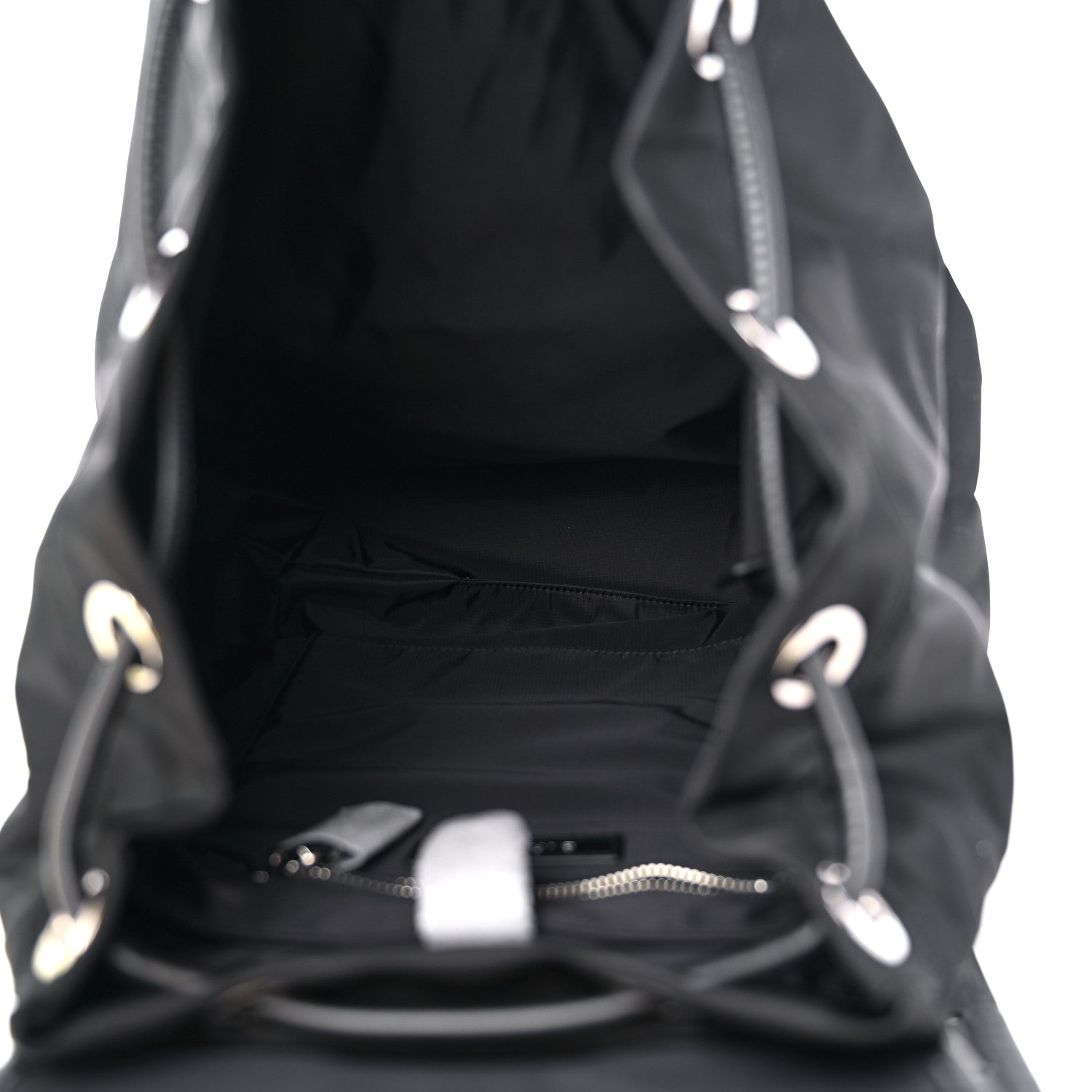 Burberry Nylon Logo Print Backpack Black 5 of 8