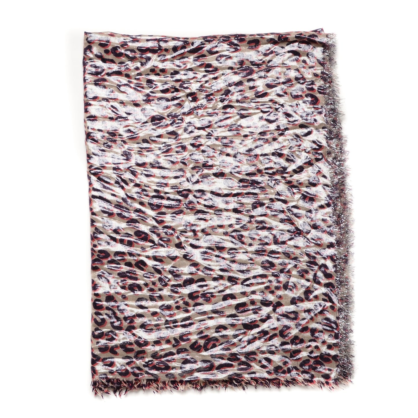 Cashmere Silk Stephen Sprouse Disco Leopard Stole