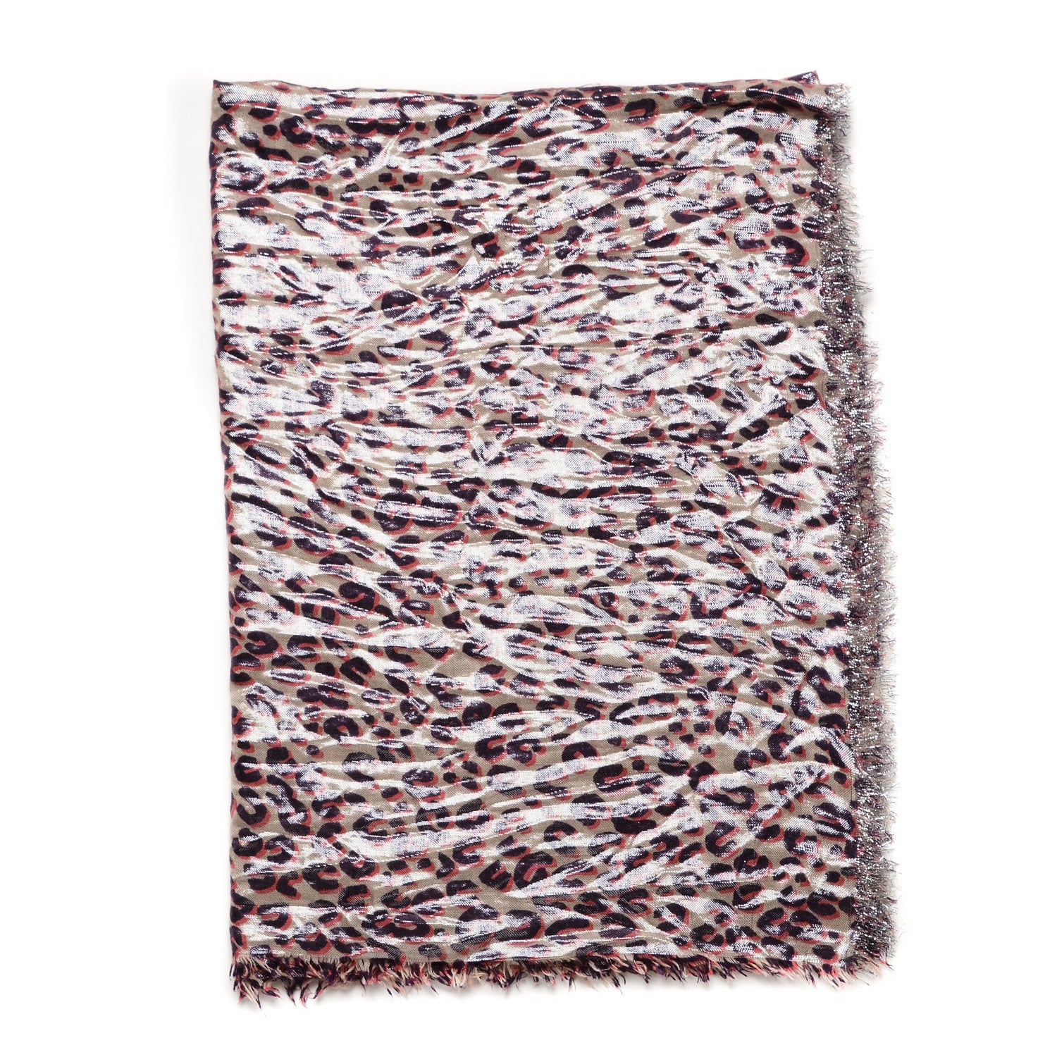 Louis Vuitton Cashmere Silk Stephen Sprouse Disco Leopard Stole 2 of 4
