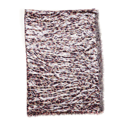 Louis Vuitton Cashmere Silk Stephen Sprouse Disco Leopard Stole 2 of 4