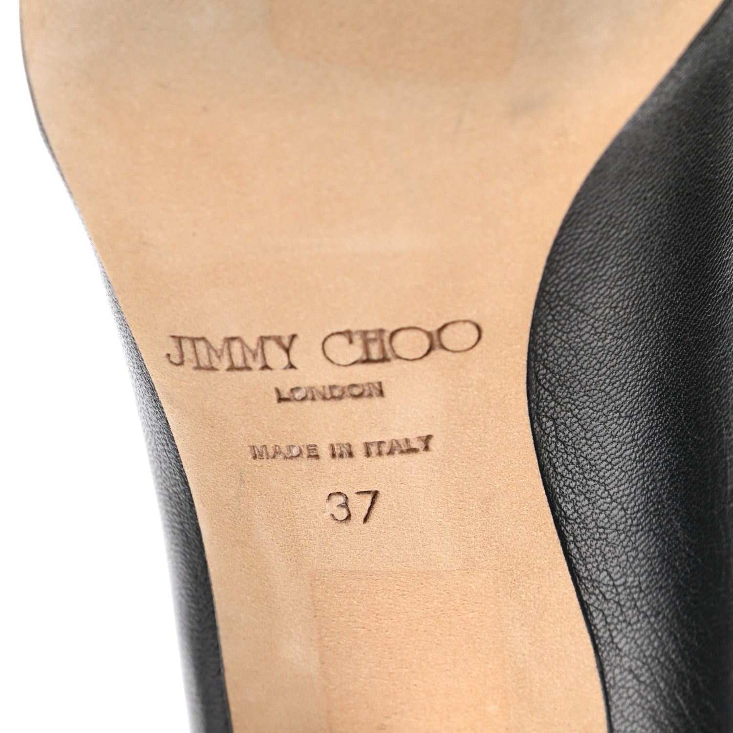 Jimmy Choo Calfskin Studded Love 85 Pumps 37 Black 6 of 9