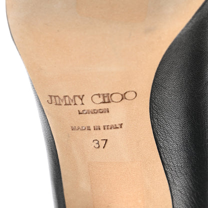 Jimmy Choo Calfskin Studded Love 85 Pumps 37 Black 6 of 9