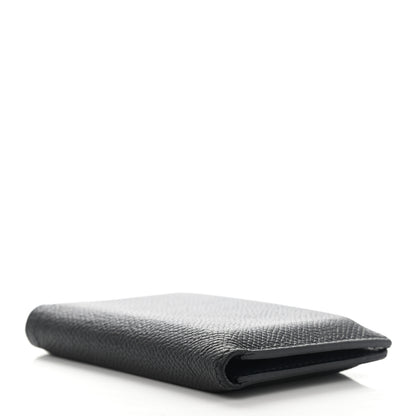 Hermes Epsom MC2 Euclide Card Holder Case Black Bleu Indigo 4 of 15