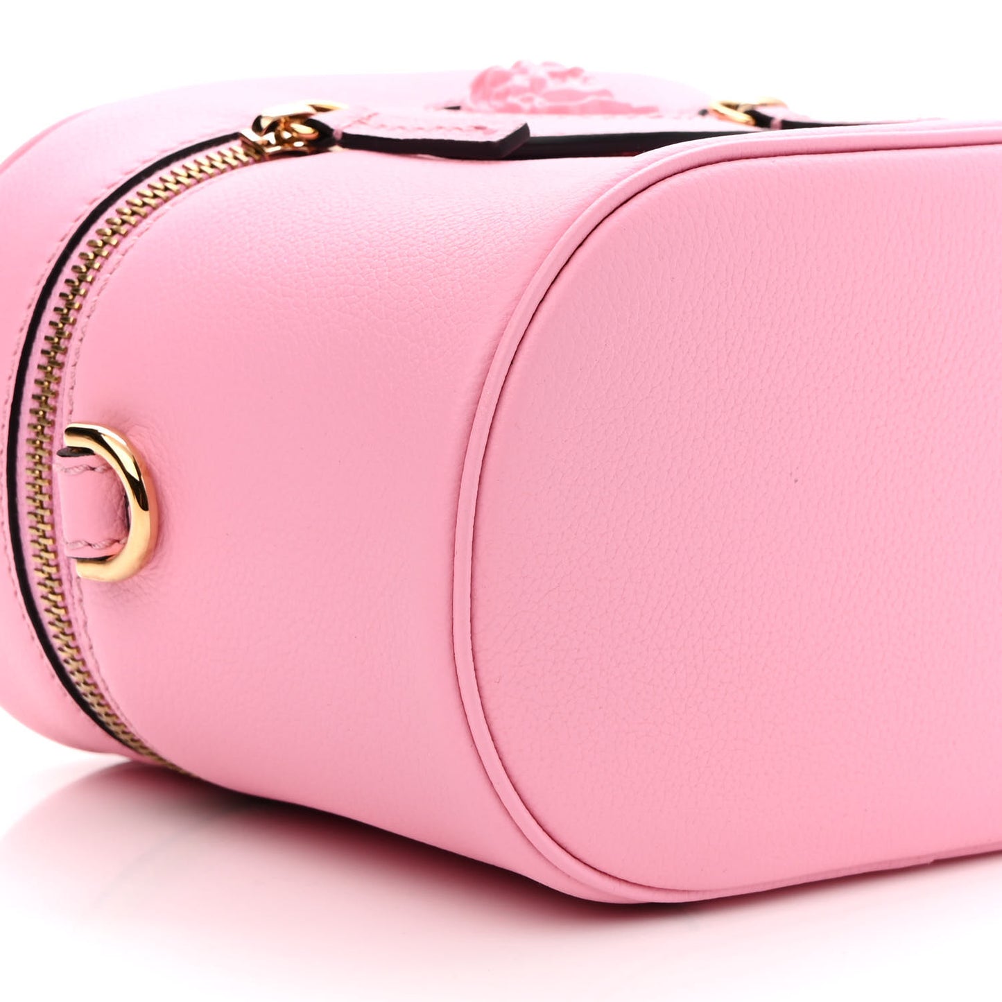 Grained Calfskin Medusa Vanity Case Pink