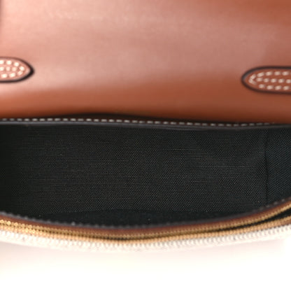 Burberry Cotton Canvas Horseferry Print Small Crossbody Bag Grey Tan 5 of 9