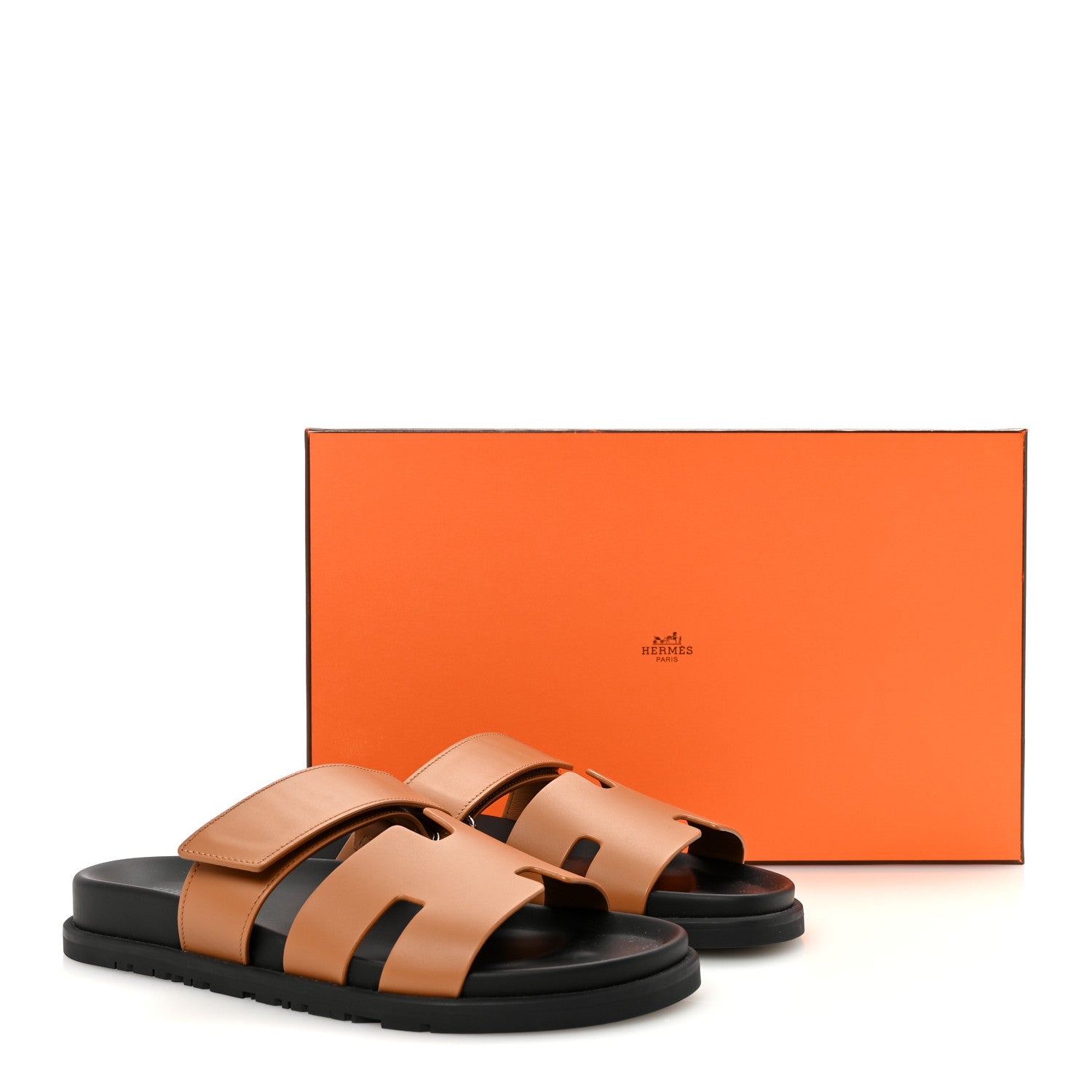 Hermes Calfskin Womens Chypre Sandals 39 Naturel 10 of 10