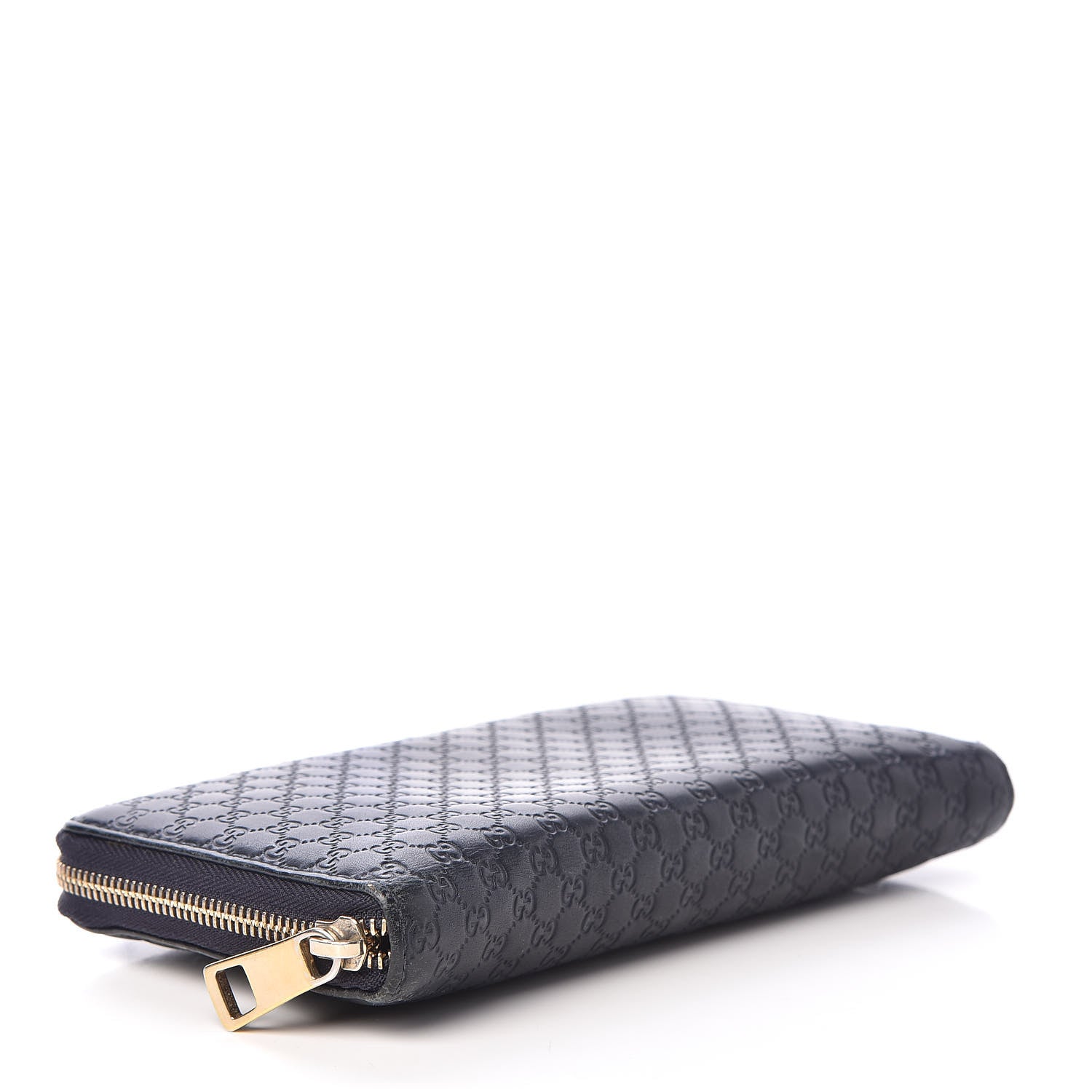 Gucci Microguccissima Large Zip Around Organizer Wallet Blue 4 of 14