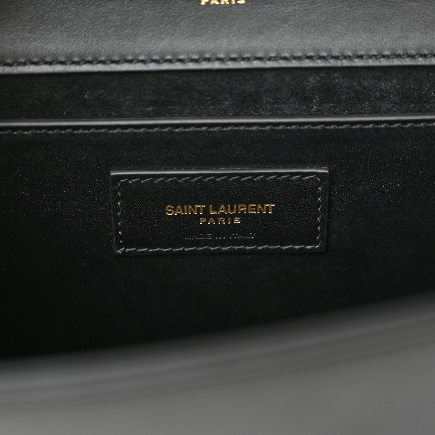 Smooth Calfskin Medium Classic Monogram Kate Tassel Satchel Black