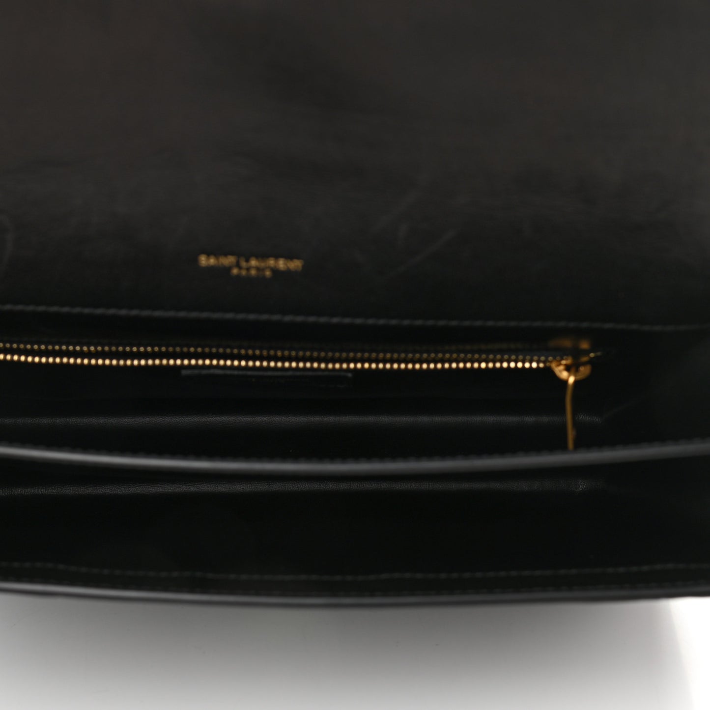 Calfskin Crocodile Embossed Gaby Satchel Black