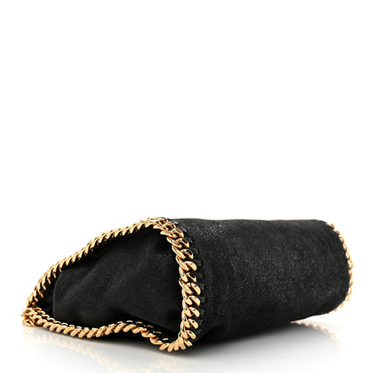 Stella McCartney Shaggy Deer Mini Falabella Fold Over Tote Black 3 of 10