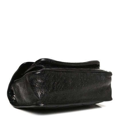 Saint Laurent Crinkled Calfskin Matelasse Monogram Medium Niki Chain Satchel Black 4 of 11