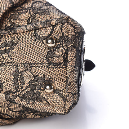 Valentino Garavani Straw Lace Bow Dome Tote Black 10 of 20