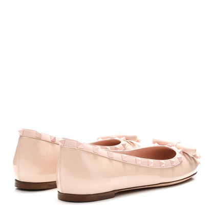 Valentino Garavani Patent Nappa Rockstud Ballerina Flats 40 Rose Quartz 5 of 10