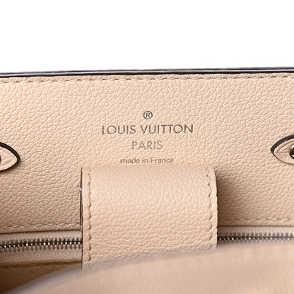 Louis Vuitton Calfskin Flowers Lockme Bucket Creme 6 of 10
